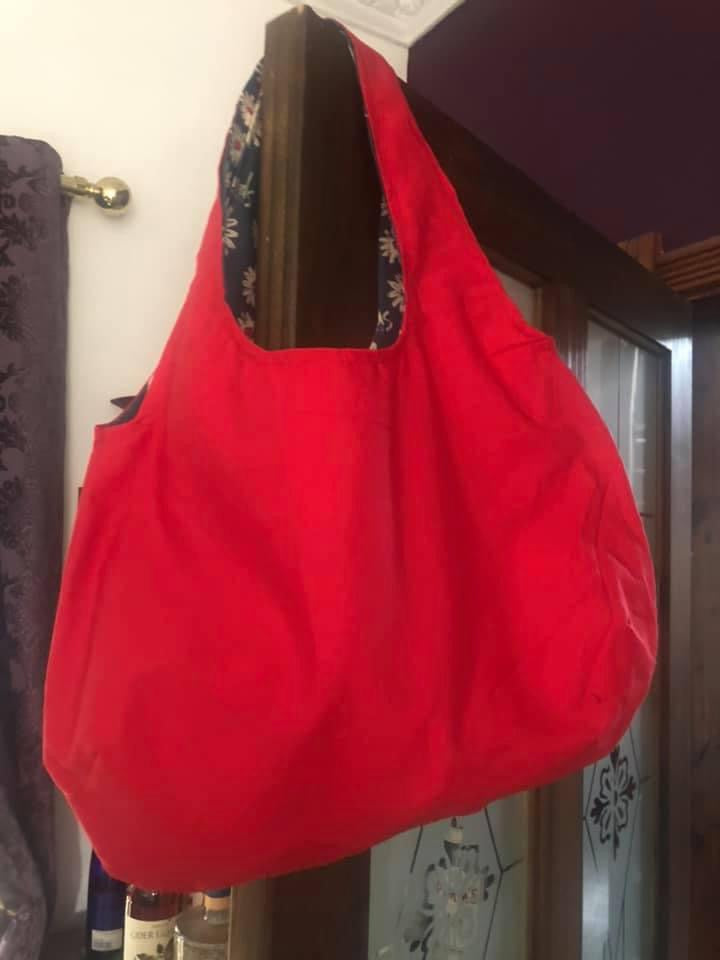 Handmade Reversible Over Shoulder Bag