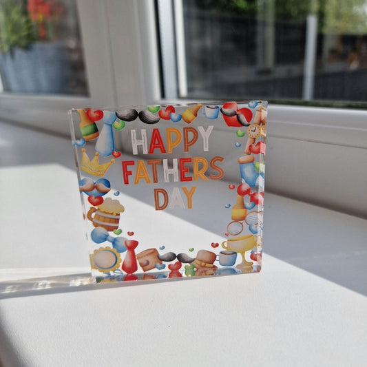 Fathers Day Acrylic Block