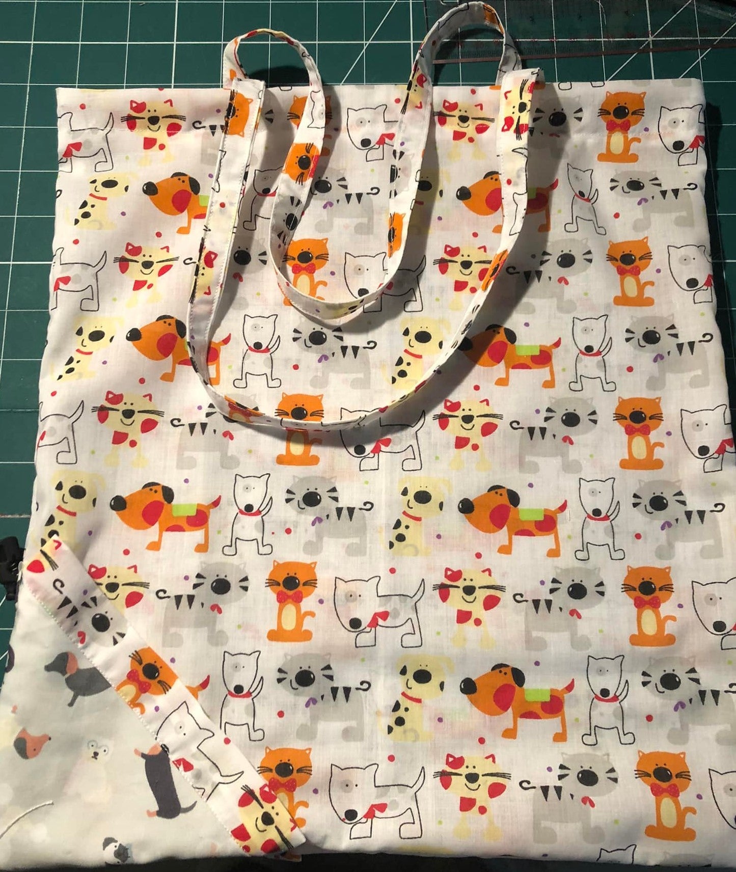 Handmade Strawberry Packable Tote