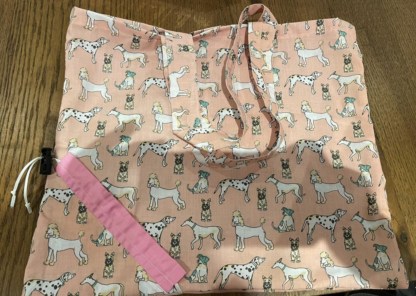 Handmade Strawberry Packable Tote
