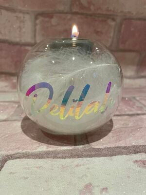 Memorial tea light holder
