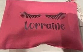 Canvas pencil case/makeup bag/grooming bag
