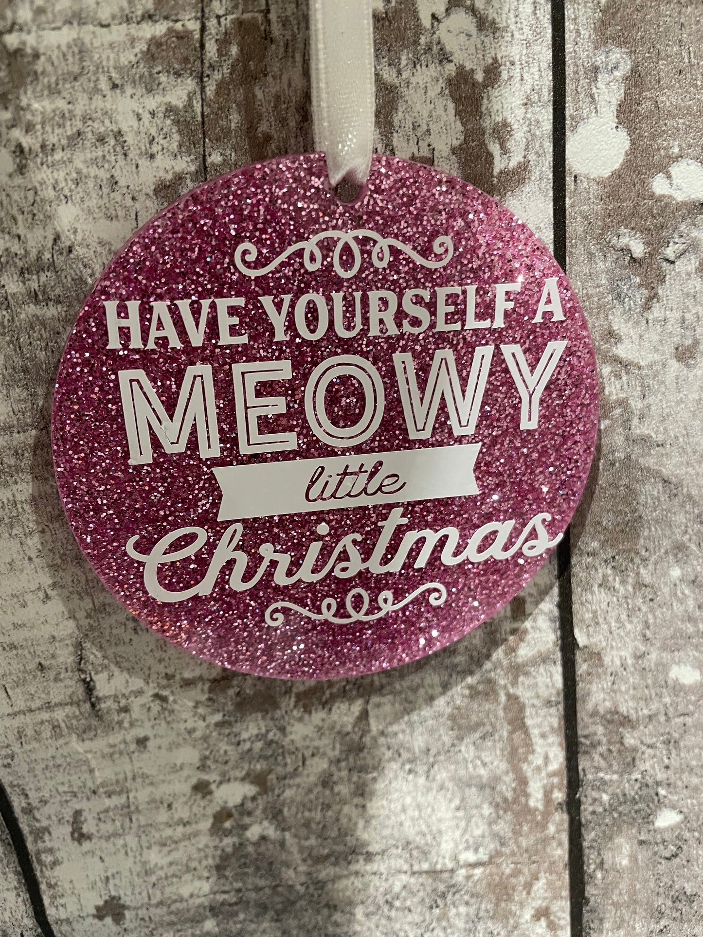 Glitter Cat or Dog Baubles