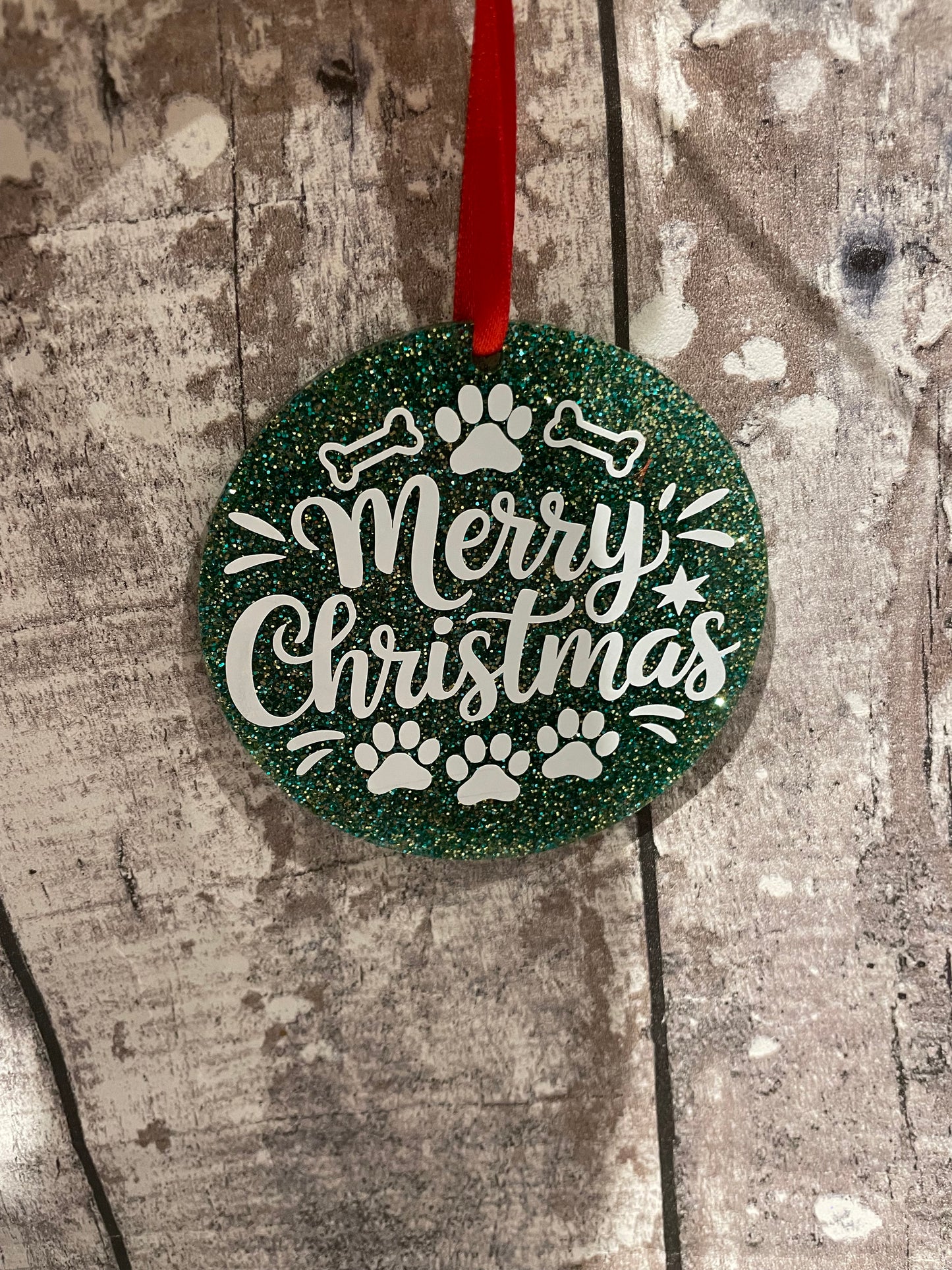 Glitter Cat or Dog Baubles