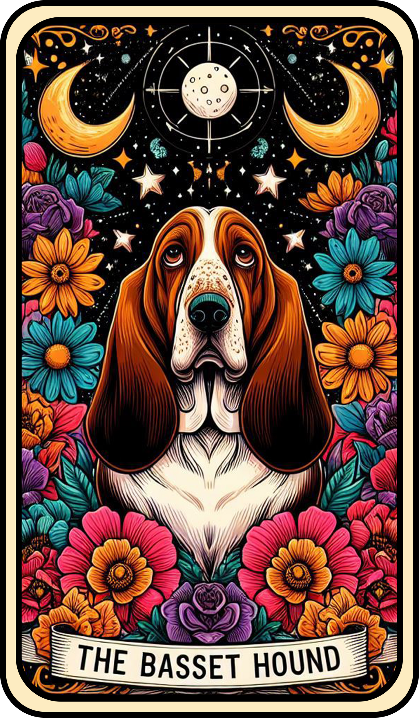 Tarot Dog Keyring