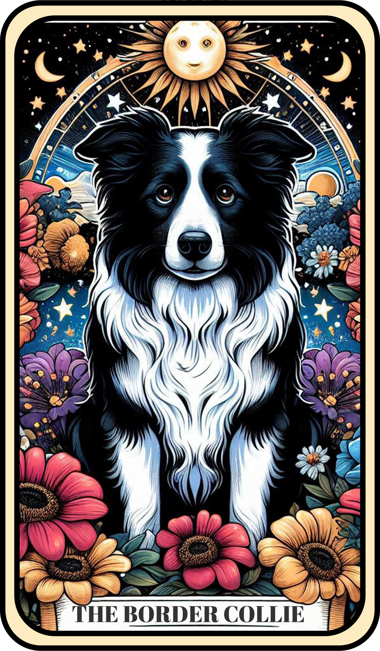 Tarot Dog Keyring