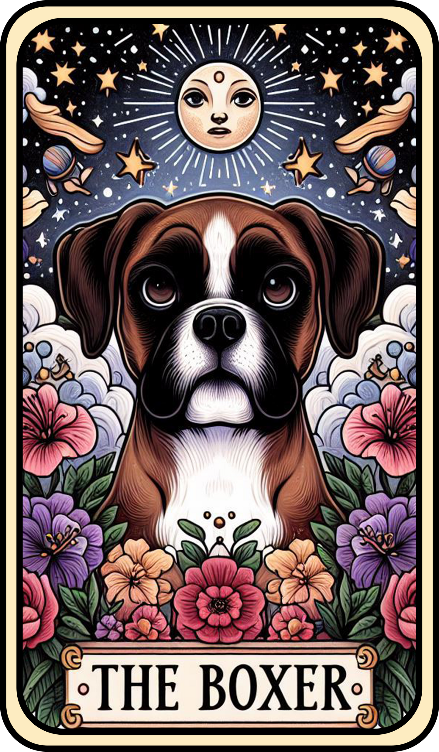 Tarot Dog Keyring