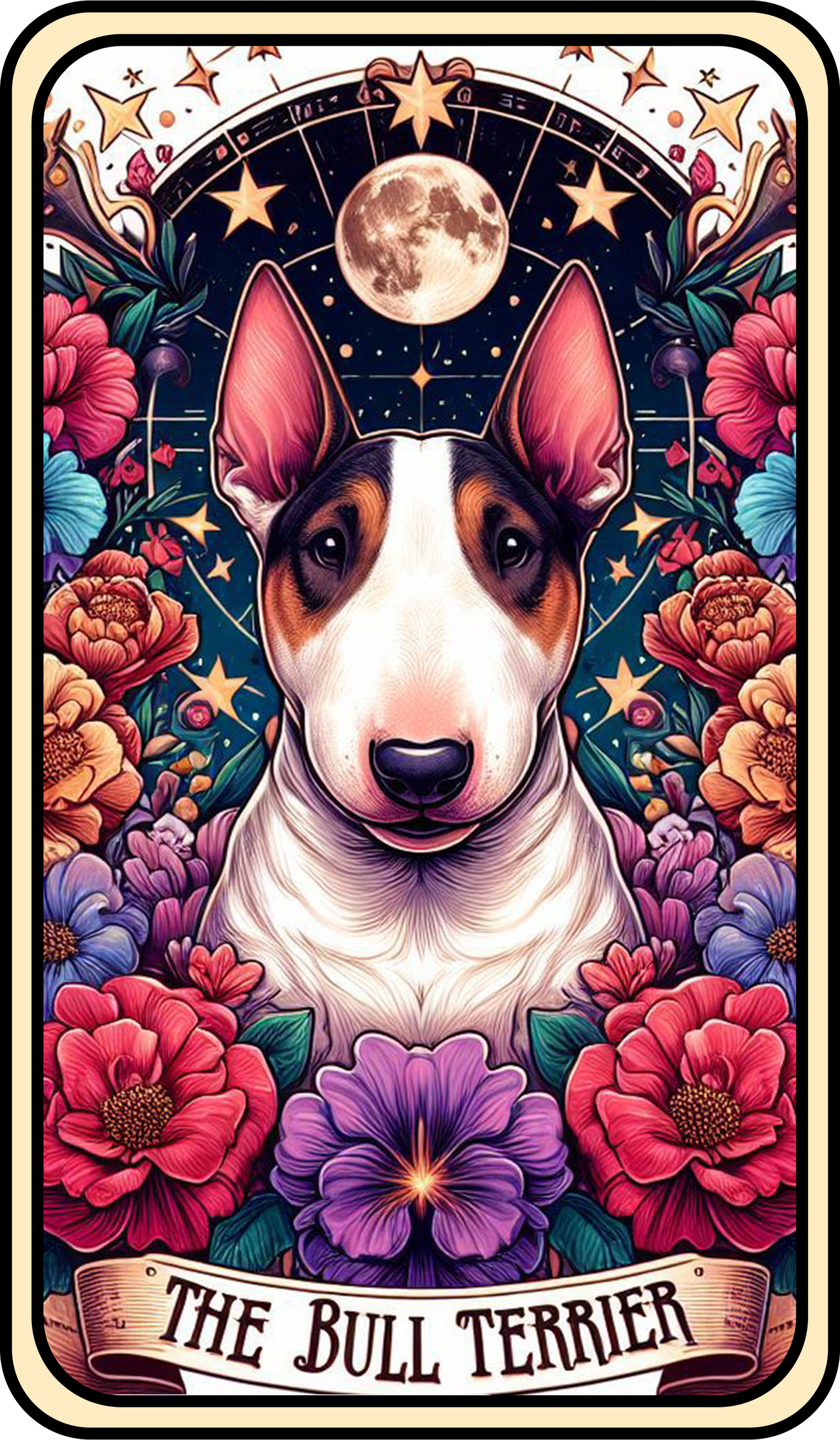 Tarot Dog Keyring