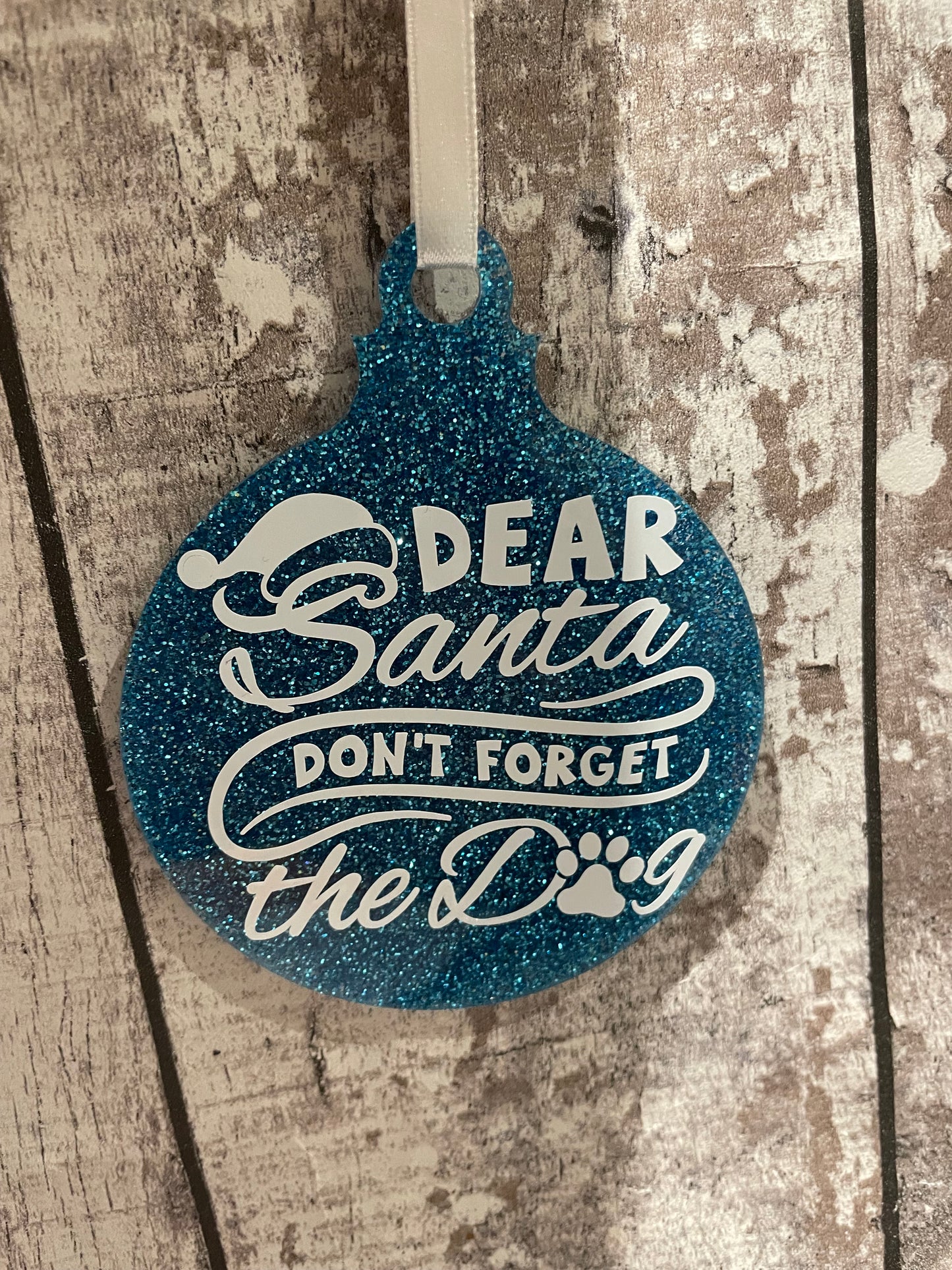 Glitter Cat or Dog Baubles