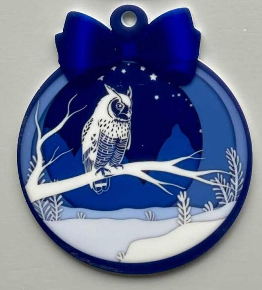 Sublimated Animal Bow Bauble