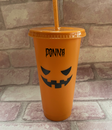 Halloween Cold Cup  24 oz with Vinyl (limited offer)