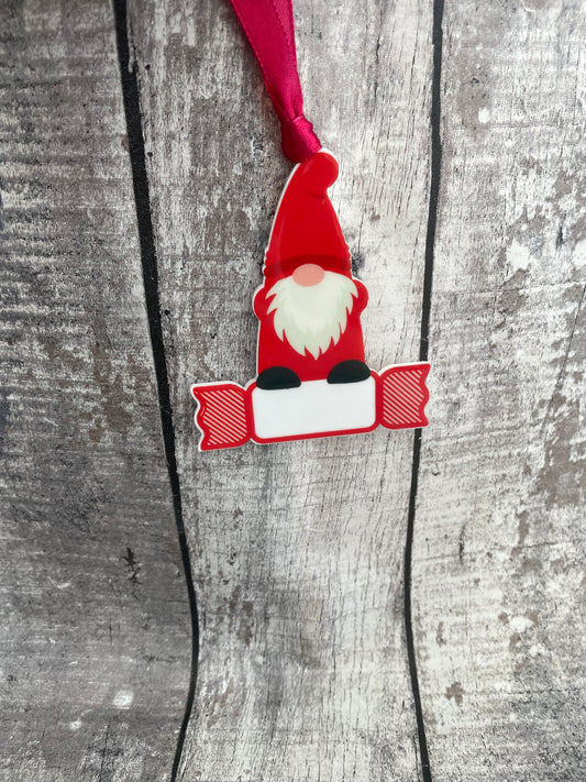 Santa Acrylic Hanging Ornament