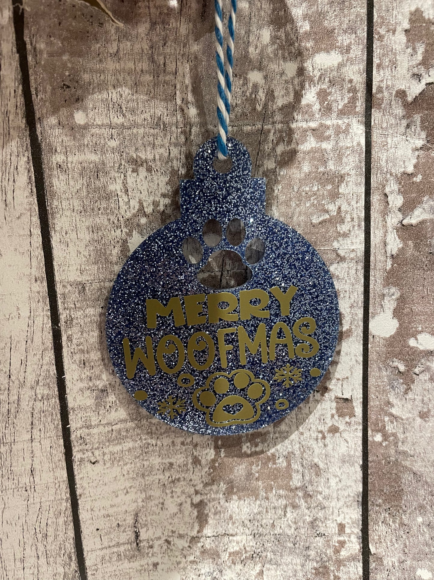 Glitter Cat or Dog Baubles