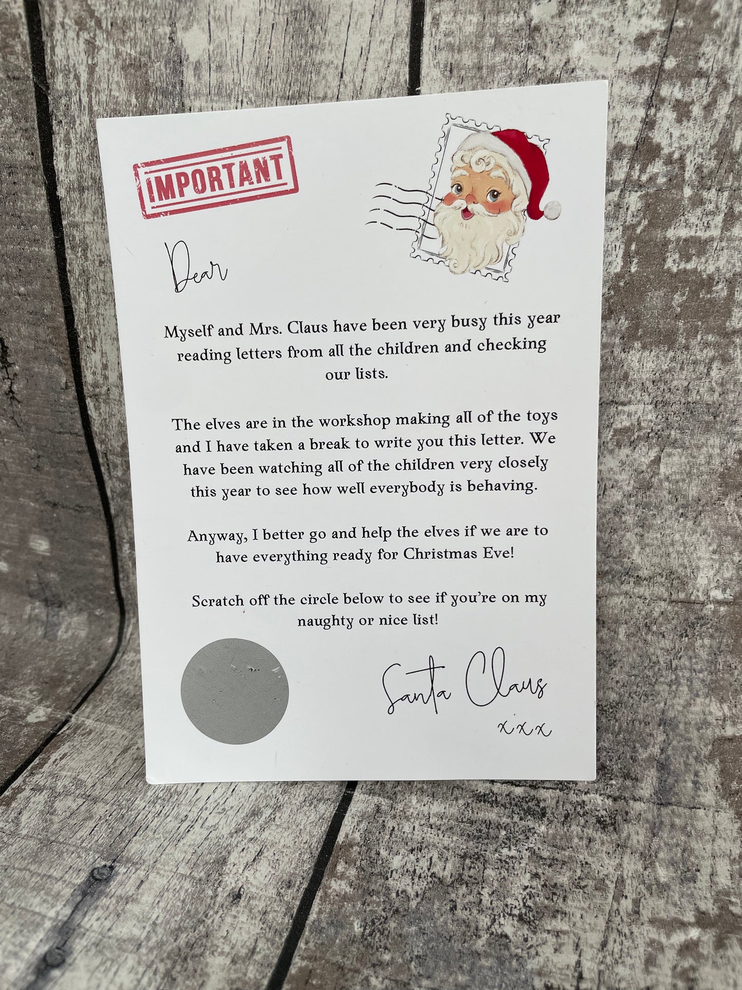 Letter to Santa