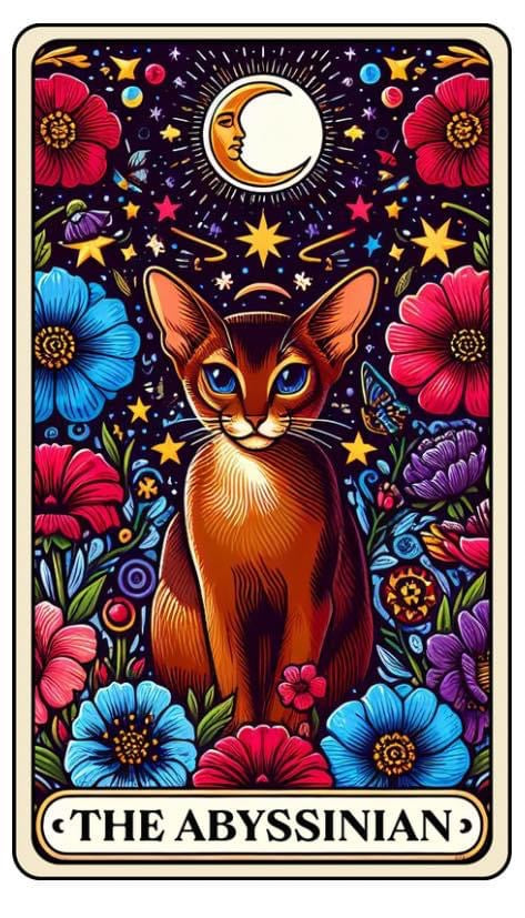 Tarot Cat Keyring