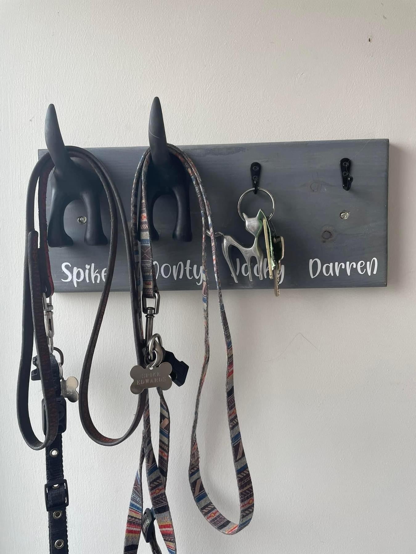 Dog lead holders Wooden
