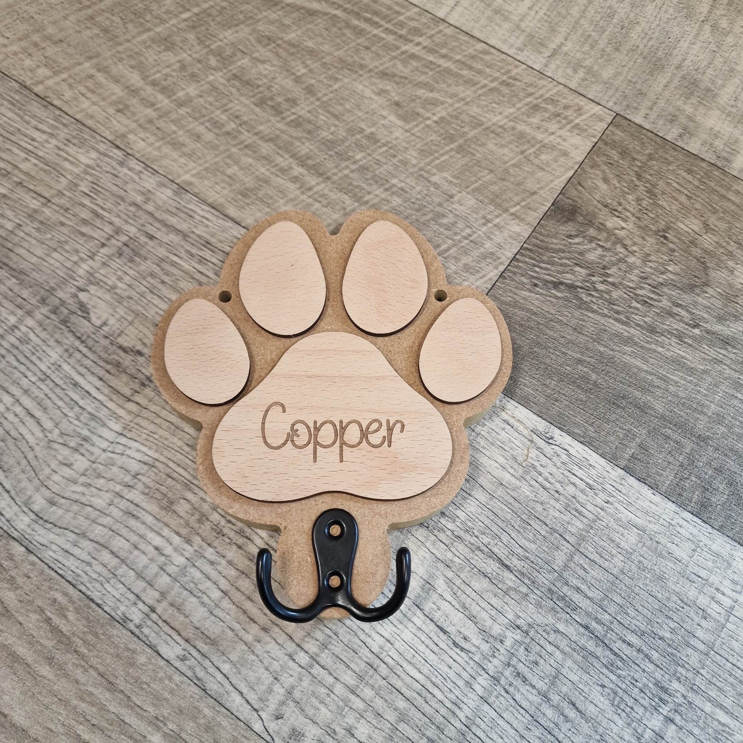 Dog lead MDF Paw