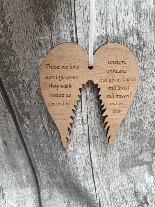 Wood Veneer Angel Wings