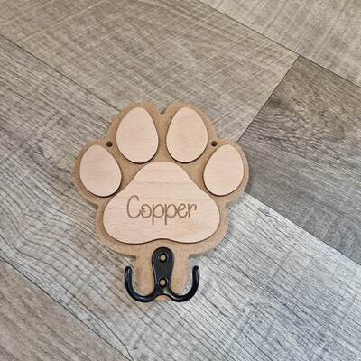 Dog lead MDF Paw