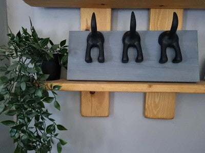 Dog lead holders Wooden