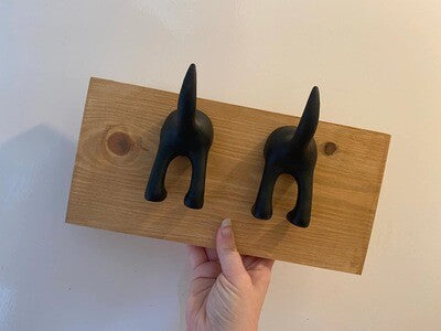 Dog lead holders Wooden