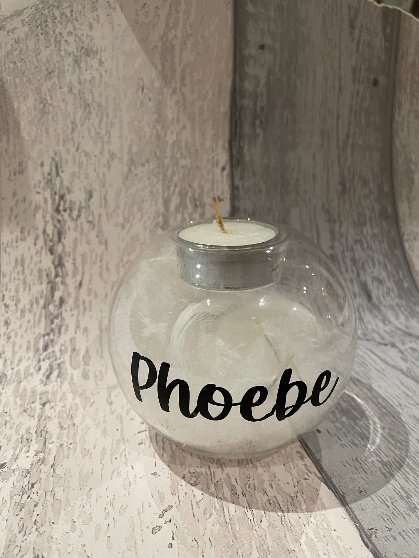 Memorial tea light holder