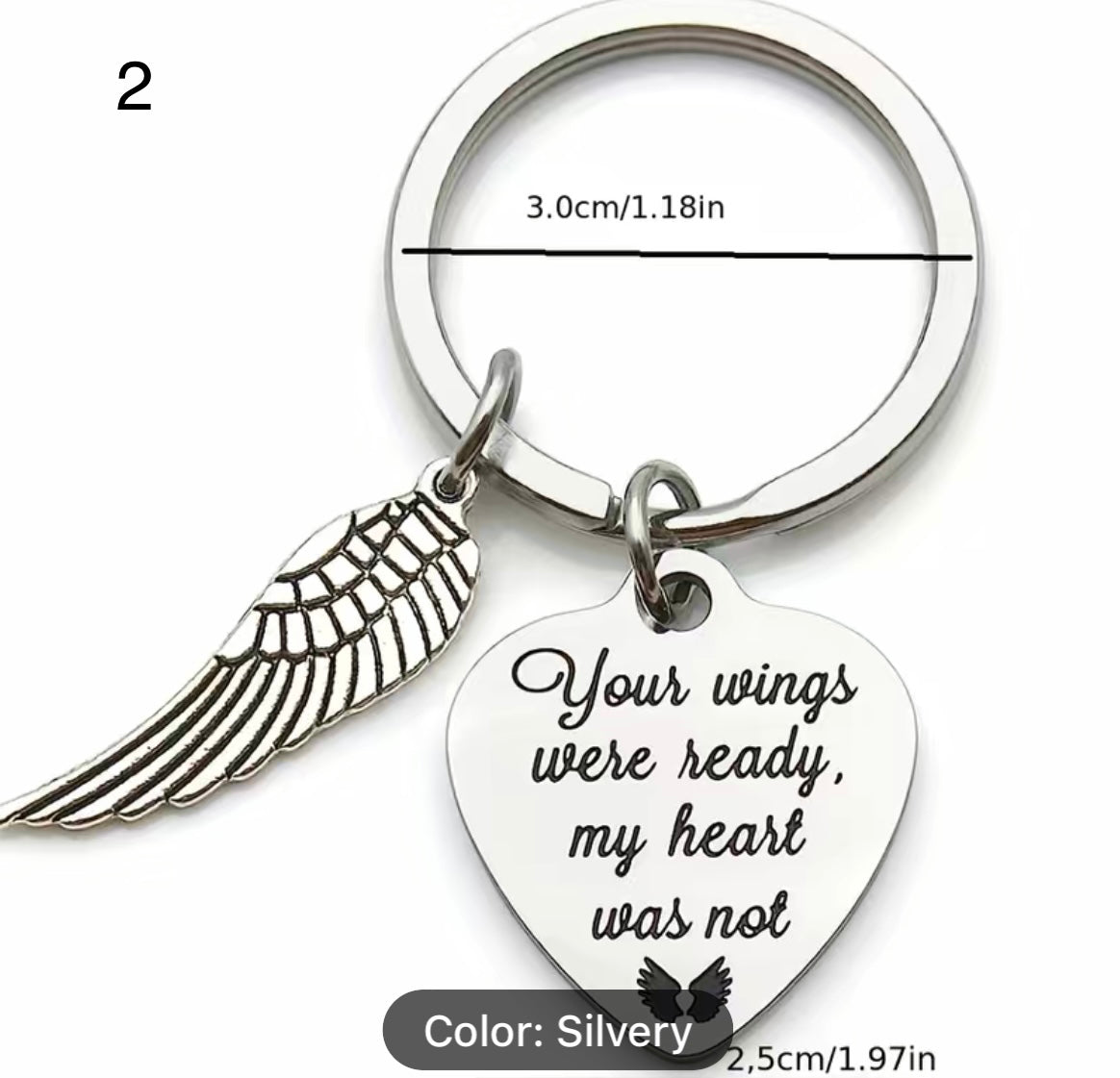 Stainless Steel Memorial keyrings