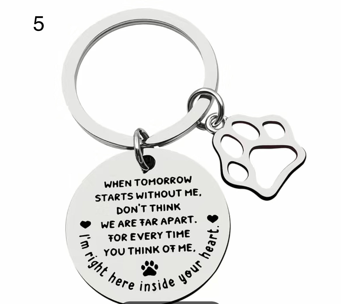Stainless Steel Memorial keyrings