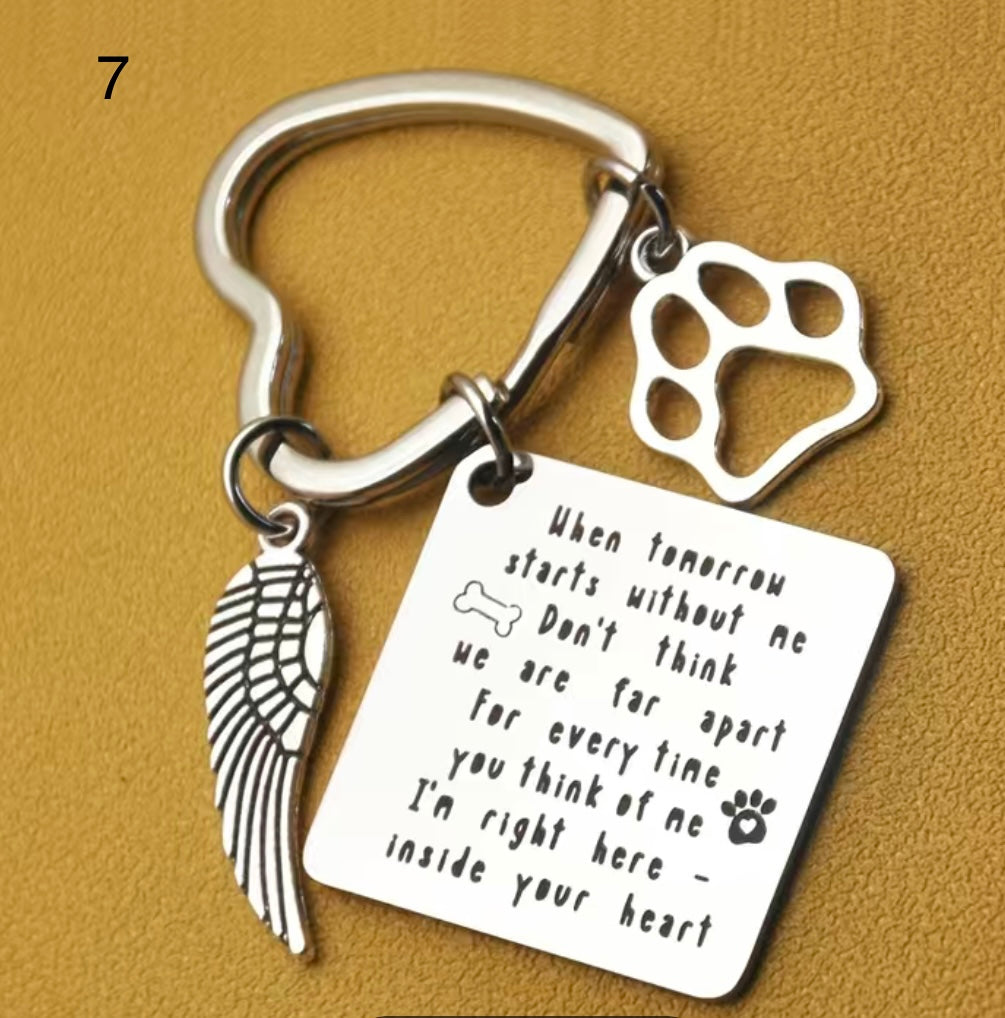 Stainless Steel Memorial keyrings