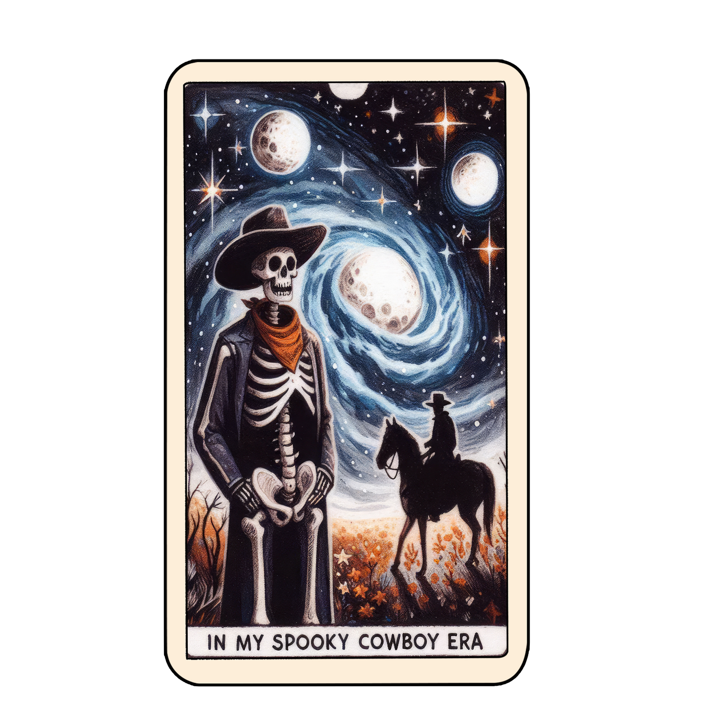 Tarot Halloween Keyring