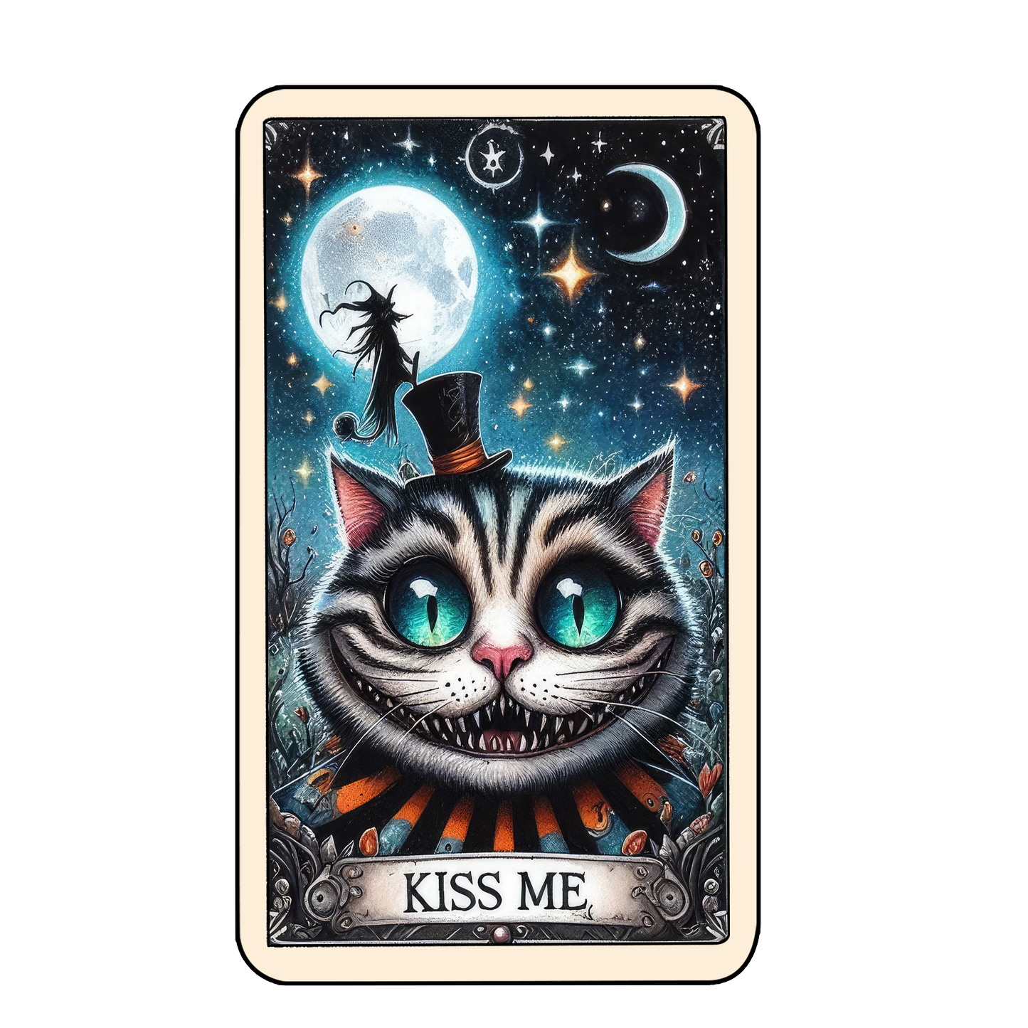 Tarot Halloween Keyring