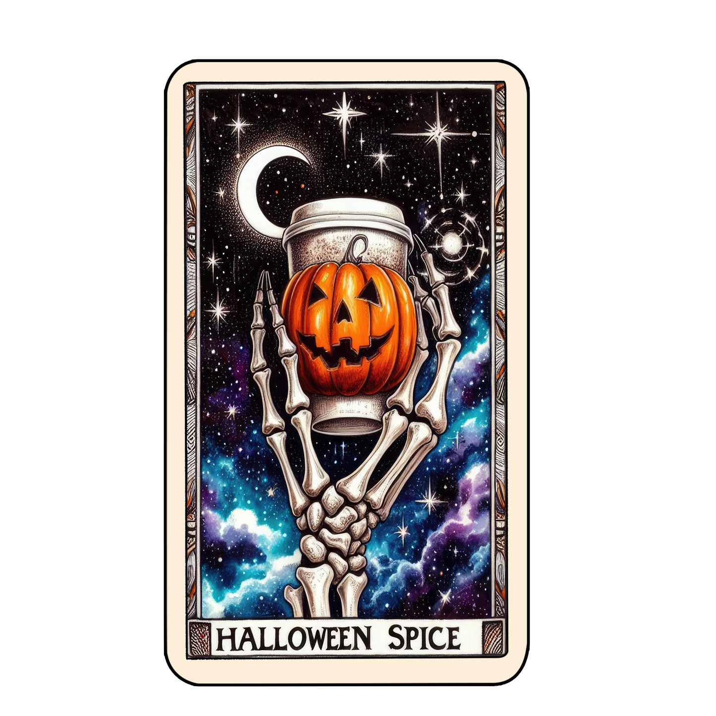 Tarot Halloween Keyring