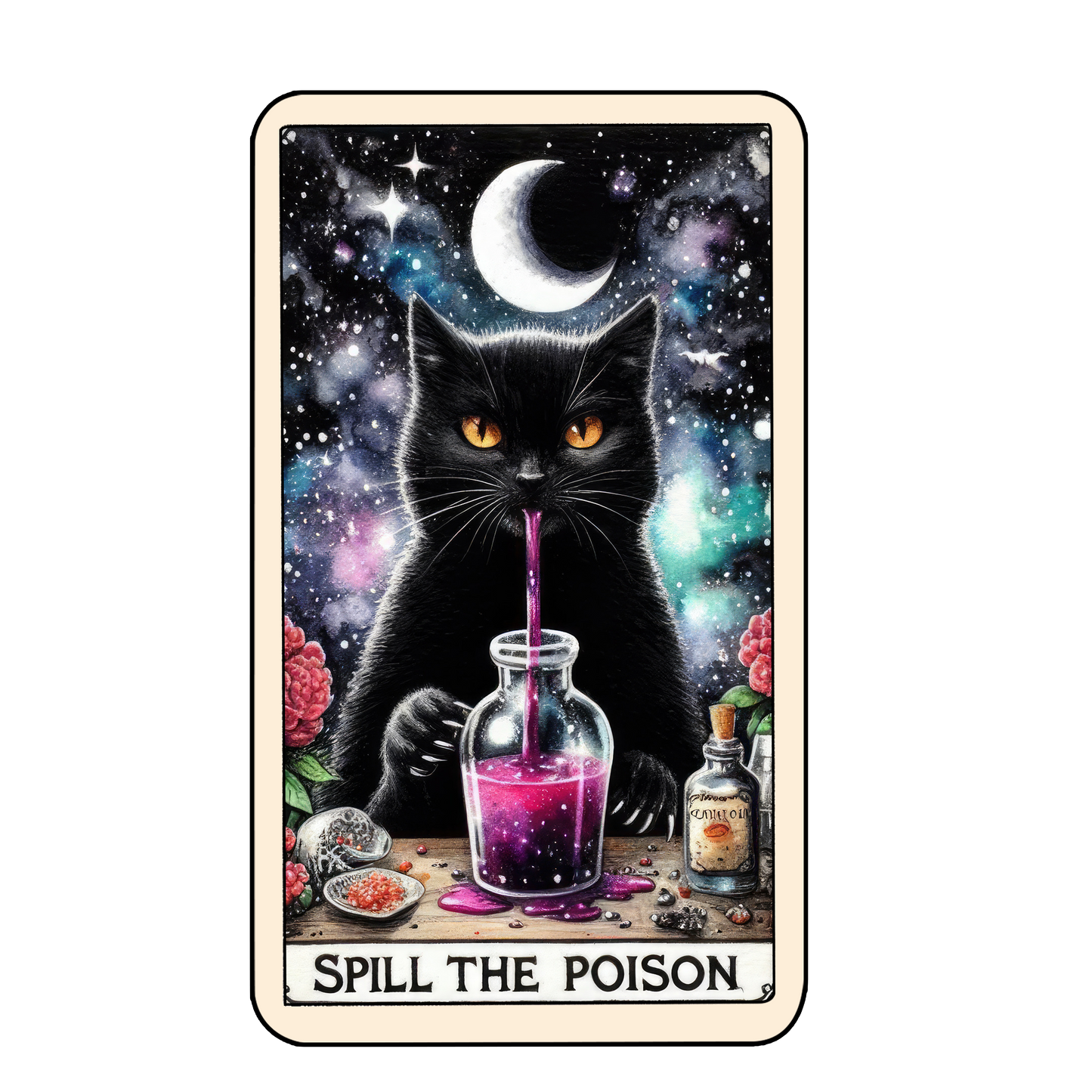 Tarot Halloween Keyring