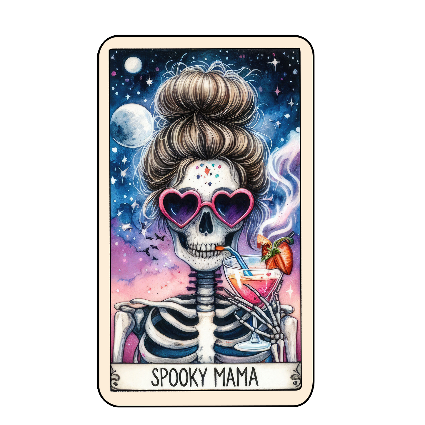 Tarot Halloween Keyring