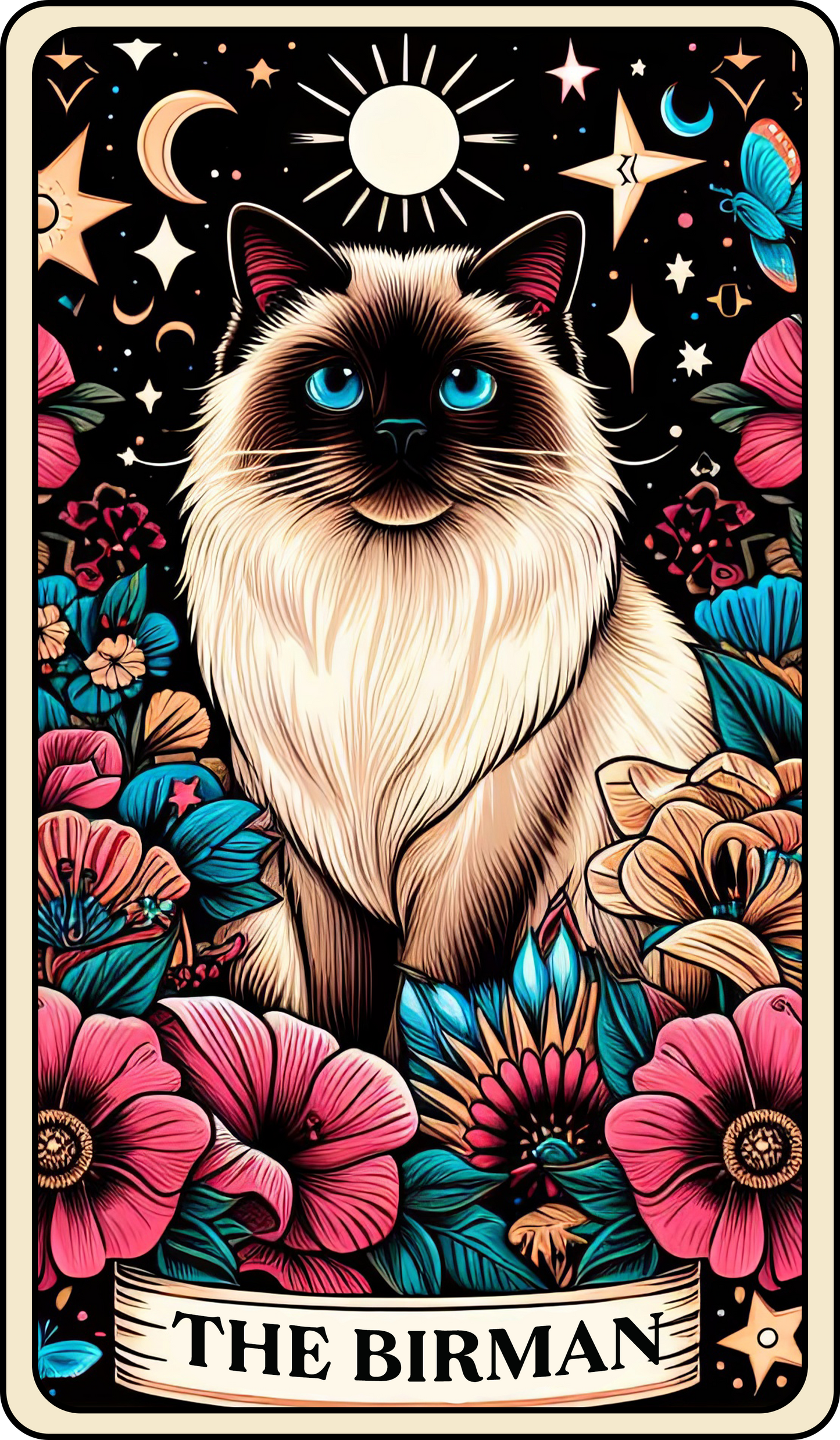 Tarot Cat Keyring
