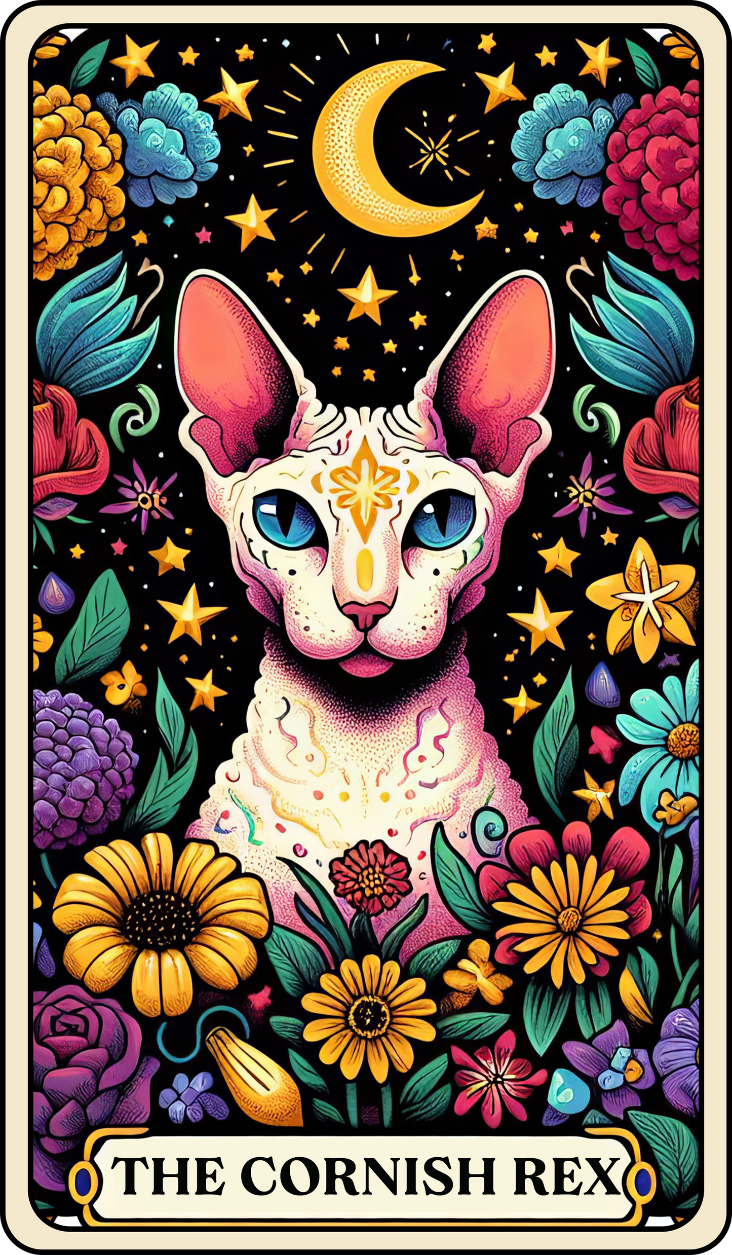 Tarot Cat Keyring