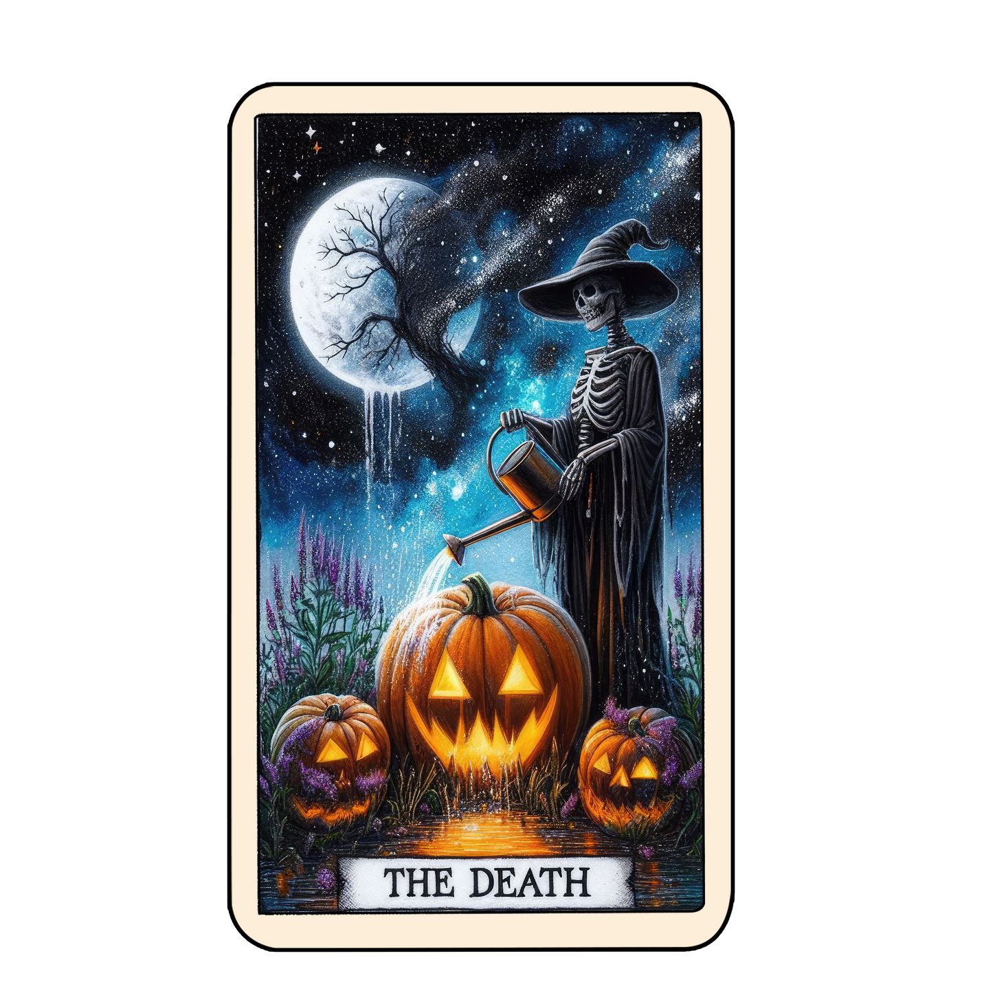 Tarot Halloween Keyring