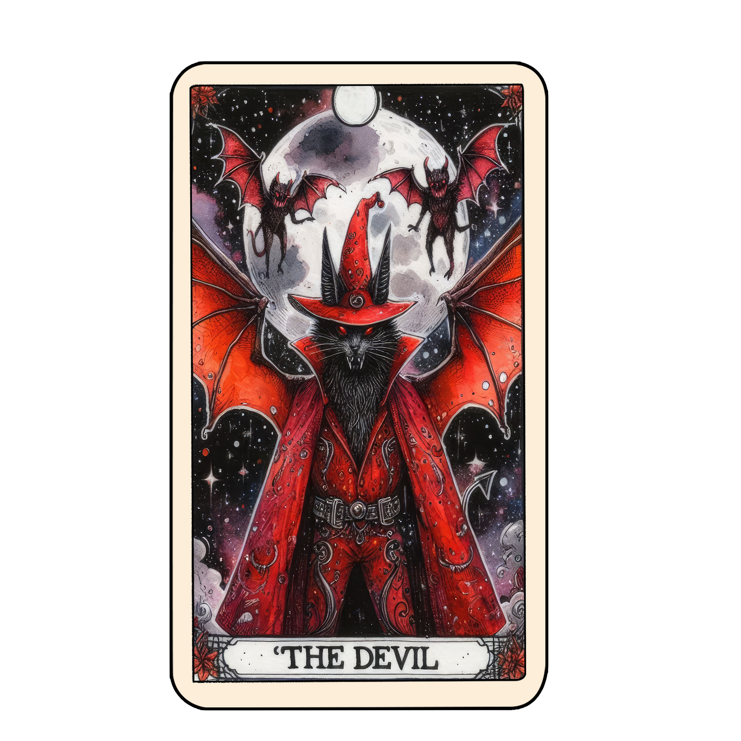 Tarot Halloween Keyring
