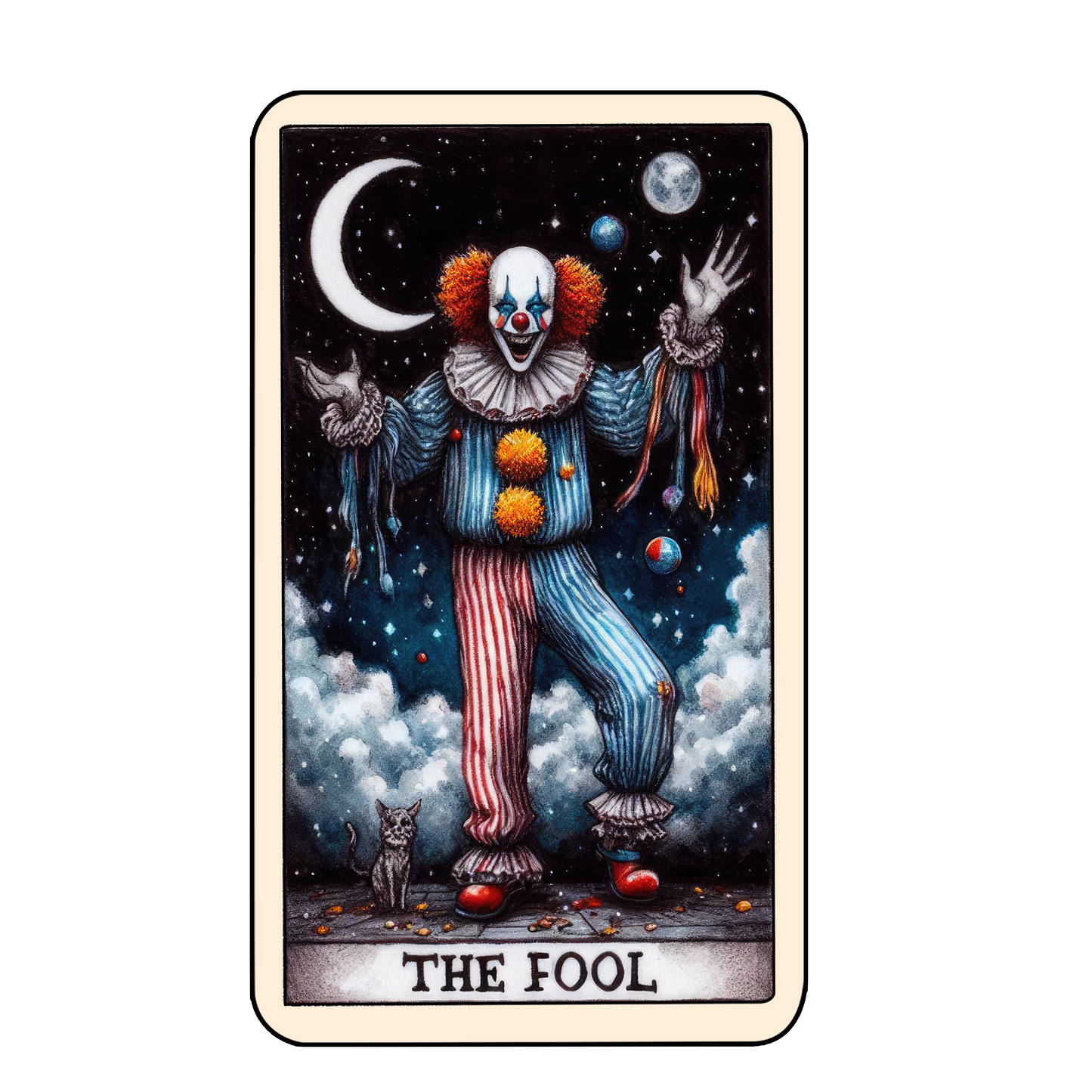 Tarot Halloween Keyring