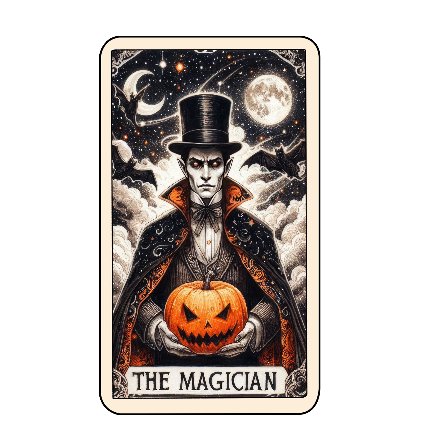 Tarot Halloween Keyring