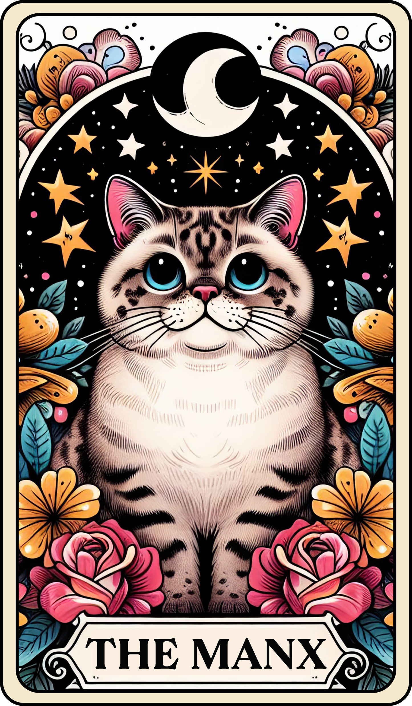 Tarot Cat Keyring