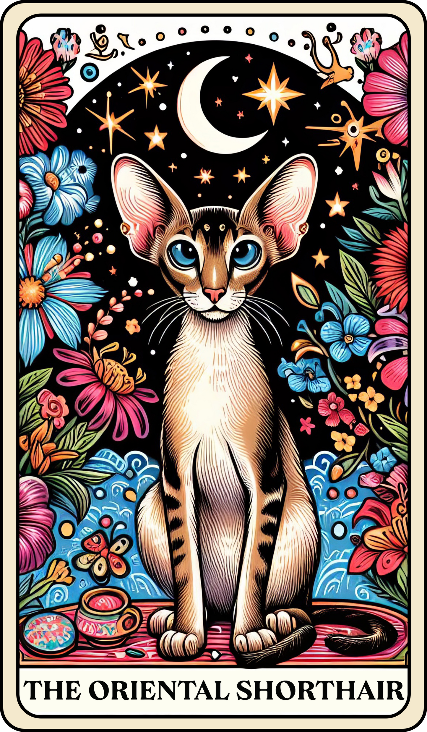 Tarot Cat Keyring