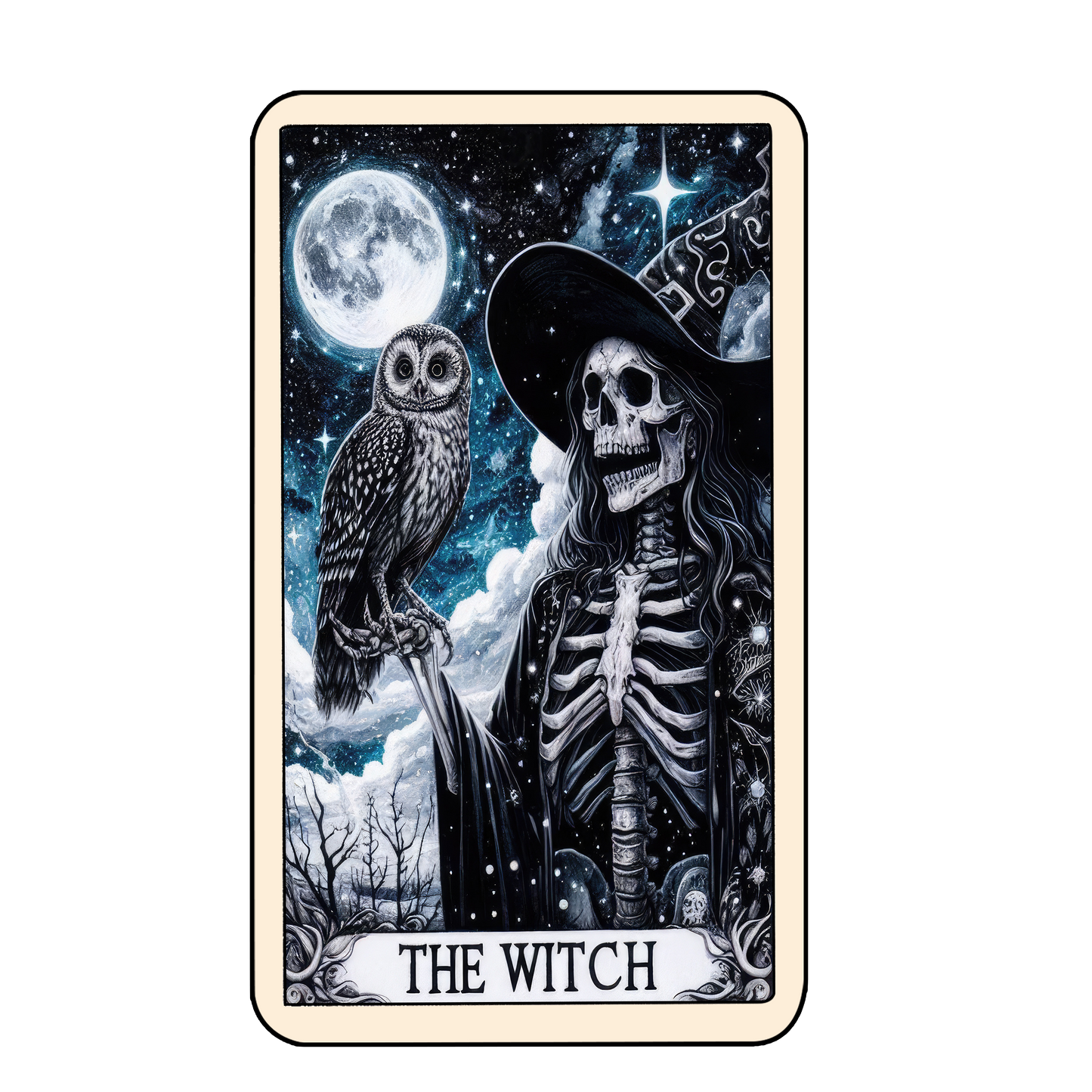 Tarot Halloween Keyring