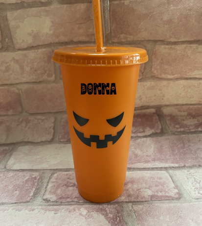 Halloween Cold Cup  24 oz with Vinyl (limited offer)