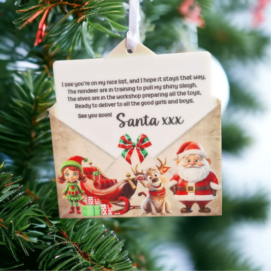 UV Printed Letter to Santa